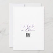 Elegante, florale Save the Date-Karte Date (Rückseite)