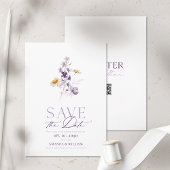 Elegante, florale Save the Date-Karte Date