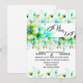 Elegante florale Save-the-Date-Vorlage, Wildblume  Save The Date (Vorne/Hinten)