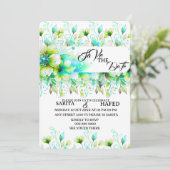 Elegante florale Save-the-Date-Vorlage, Wildblume  Save The Date (Stehend Vorderseite)