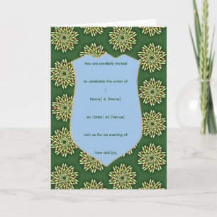 Elegante Florale Schild-Einladungsvorlage Karte