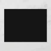 Elegante Florale Schwarze Boho QR-Code Hochzeitsde Begleitkarte (Rückseite)