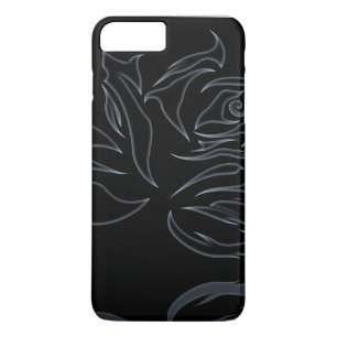 Elegante florale silberne Rose tough Case-Mate iPhone Hülle