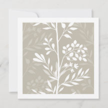 Elegante Florale Silhouette Neutral Beige Minimal