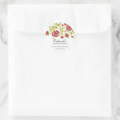 Elegante florale Stickers (Tasche)