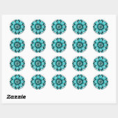 Elegante florale Stickers (Blatt)
