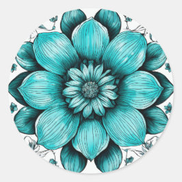 Elegante florale Stickers