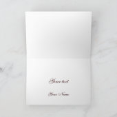 Elegante, florale Swirl Einladung (Innenseite)