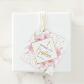 Elegante florale Taufe Vielen Dank Geschenkanhänger (Beispiel)