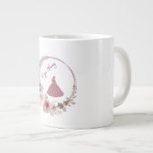 Elegante florale Typografie Klassische Tasse & Sti (Vorderseite Rechts)