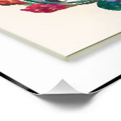 Elegante florale Typografie Wall Poster (Ecke)