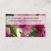 Elegante florale Visitenkarte (Rückseite)