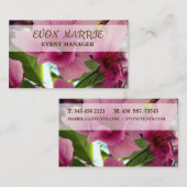 Elegante florale Visitenkarte (Vorne/Hinten)