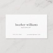 Elegante florale Visitenkarte (Vorderseite)