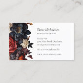 Elegante florale Visitenkarte (Rückseite)