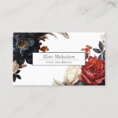 Elegante florale Visitenkarte (Vorderseite)