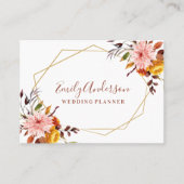 Elegante florale Visitenkarte (Vorderseite)