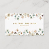 Elegante florale Visitenkarte (Vorderseite)