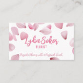 Elegante florale Visitenkarte für Florist (Vorderseite)