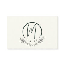 Elegante florale Visitenkarten