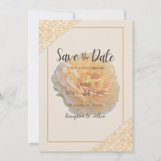 Elegante florale Vorankündigung Save The Date
