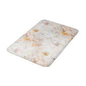 Elegante Florale Wasserfarbe Badematte (Schrägansicht)