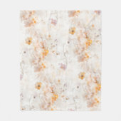 Elegante Florale Wasserfarbe Fleecedecke (Vorderseite)