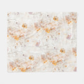 Elegante Florale Wasserfarbe Fleecedecke (Vorderseite (Horizontal))