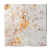 Elegante Florale Wasserfarbe Fliese (Vorderseite)