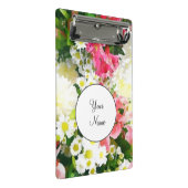 Elegante florale Wasserfarbe Mini Klemmbrett (Schrägansicht)