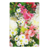 Elegante florale Wasserfarbe Mini Klemmbrett (Rückseite)