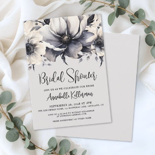 Elegante Florale Wasserfarben-Brautparty Einladung