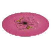 Elegante florale Wasserfarben-Kunst Schneidebrett (Ecke)