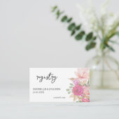 Elegante florale Watercolor Kunst-Karte Begleitkarte (Stehend Vorderseite)