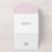 Elegante florale weiche Lila Lilac alles in einer  All In One Einladung (Außenbereich)