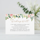 Elegante florale Wünsche Gut Begleitkarte (Stehend Vorderseite)