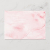 Elegante florale Wünsche Gut Begleitkarte (Rückseite)