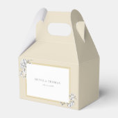 Elegante florale Zeichnend Goldrahmen Rustikale Ho Geschenkschachtel (Rückseite)