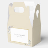 Elegante florale Zeichnend Goldrahmen Rustikale Ho Geschenkschachtel (Geöffnet)