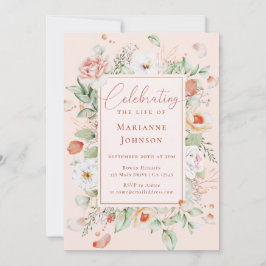 Elegante Florentiner Gedenkfeier Einladung