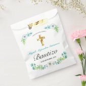 Elegante Flores y Cruz Para Niño Bautizo Geschenktütchen (Versiegelt)