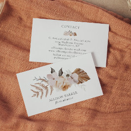 Elegante Florist Floriculturist Business Card Visitenkarte