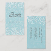 Elegante Floristen-Visitenkarten Visitenkarte (Vorne/Hinten)