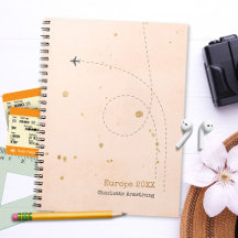 Elegante Flugzeuge Name Soft Pink Gold Travel