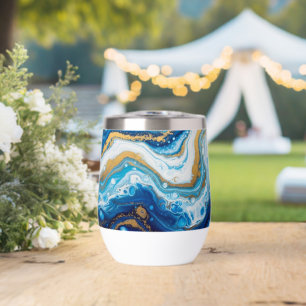 Elegante Fluid Art Decorative Kaffeebeuge Abstrakt