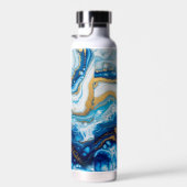 Elegante Fluid Art Decorative Kaffeebeuge Abstrakt Trinkflasche (Rechts)
