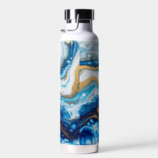 Elegante Fluid Art Decorative Kaffeebeuge Abstrakt Trinkflasche (Rechts)