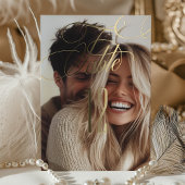 Elegante Foil Calligraphy Wedding Tischnummer