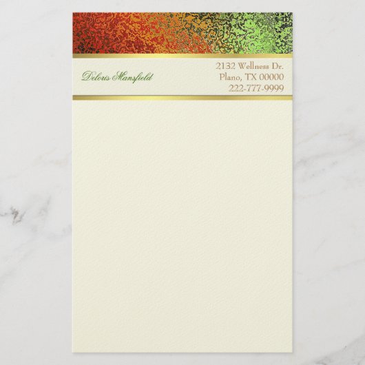 Elegante Foil Look Business Stationery Briefpapier (Vorderseite)