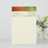 Elegante Foil Look Business Stationery Briefpapier (Stehend Vorderseite)